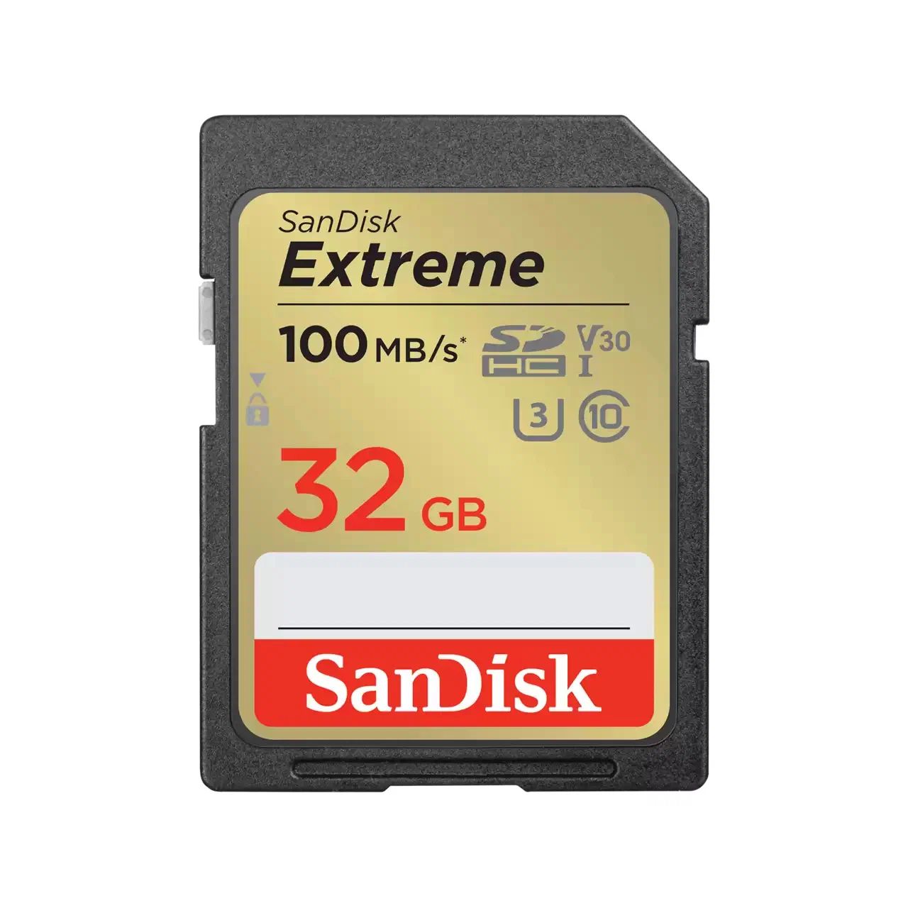 SDHC  32GB  SanDisk Class 10 Extreme V30 UHS-I U3 (100 Mb/s)