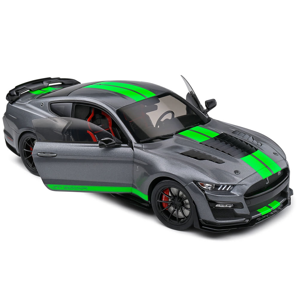 Модель автомобиля SOLIDO 1:18 scale Ford Mustang GT 500 Grey 2020