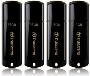 USB  32GB  Transcend  JetFlash 350  чёрный