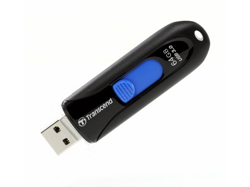 USB 3.0  64GB  Transcend  JetFlash 790  чёрный