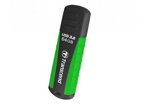 USB 3.0  64GB  Transcend  JetFlash 810  чёрный/зелёный