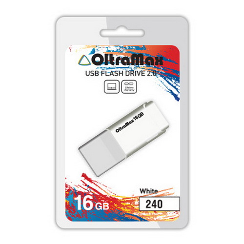 USB  16GB  OltraMax  240  белый
