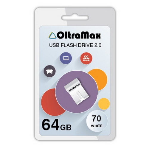 USB  64GB  OltraMax   70  белый