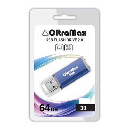USB  64GB  OltraMax   30  синий