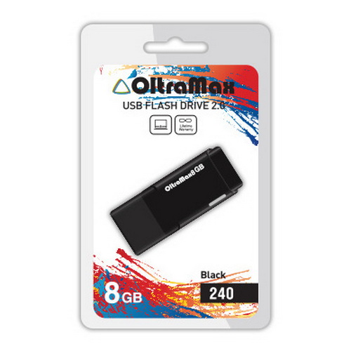 USB  8GB  OltraMax  240  чёрный