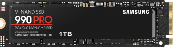 Внутренний SSD  Samsung 1TB  990 Pro, PCIe 4x4, R/W -7450/6900 MB/s, (M.2),2280, TLC 3D NAND