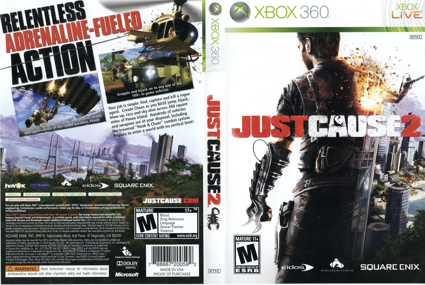 Just Cause 2 [Xbox 360, английская версия]