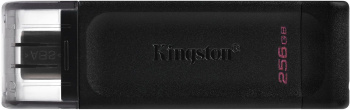 USB 3.0  256GB  Kingston  DataTraveler 70  (Type C)  чёрный