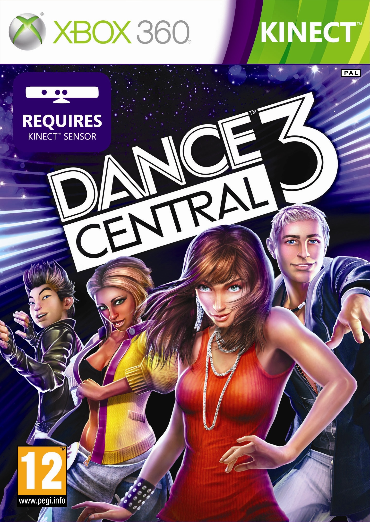 `KINECT  Dance Central 3 [Xbox 360, русская версия]