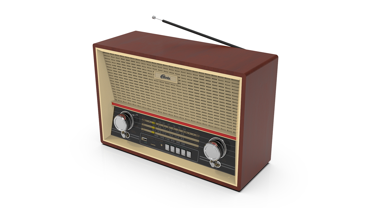 Радиоприёмник RITMIX RPR-102 WOOD, ФМ/КВ1/КВ2/СВ.раз науш.AUX вх,разUSB/microCD,дис.упр,2 динам,MP3,