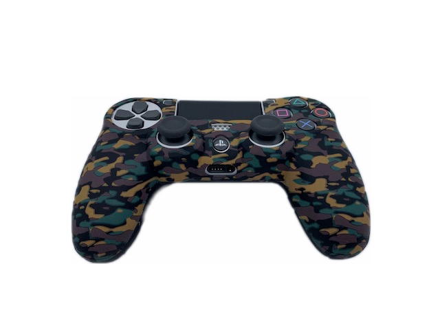 Чехол защитный PS 4 Silicon Case for Controller Camouflage Black-blue-brown-yellow\38