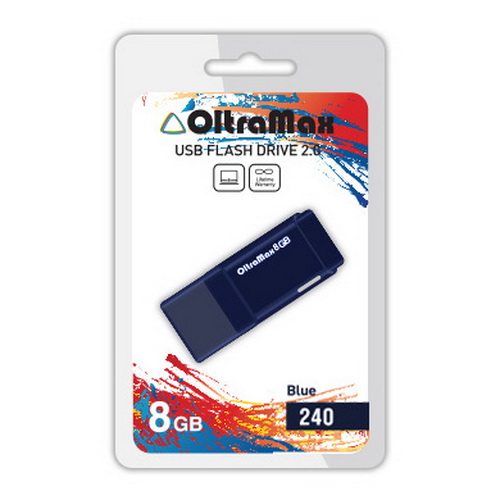 USB  8GB  OltraMax  240  синий