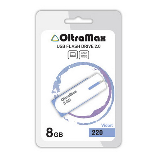 USB  8GB  OltraMax  220  фиолетовый
