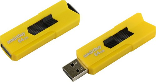 USB  64GB  Smart Buy  Stream  жёлтый