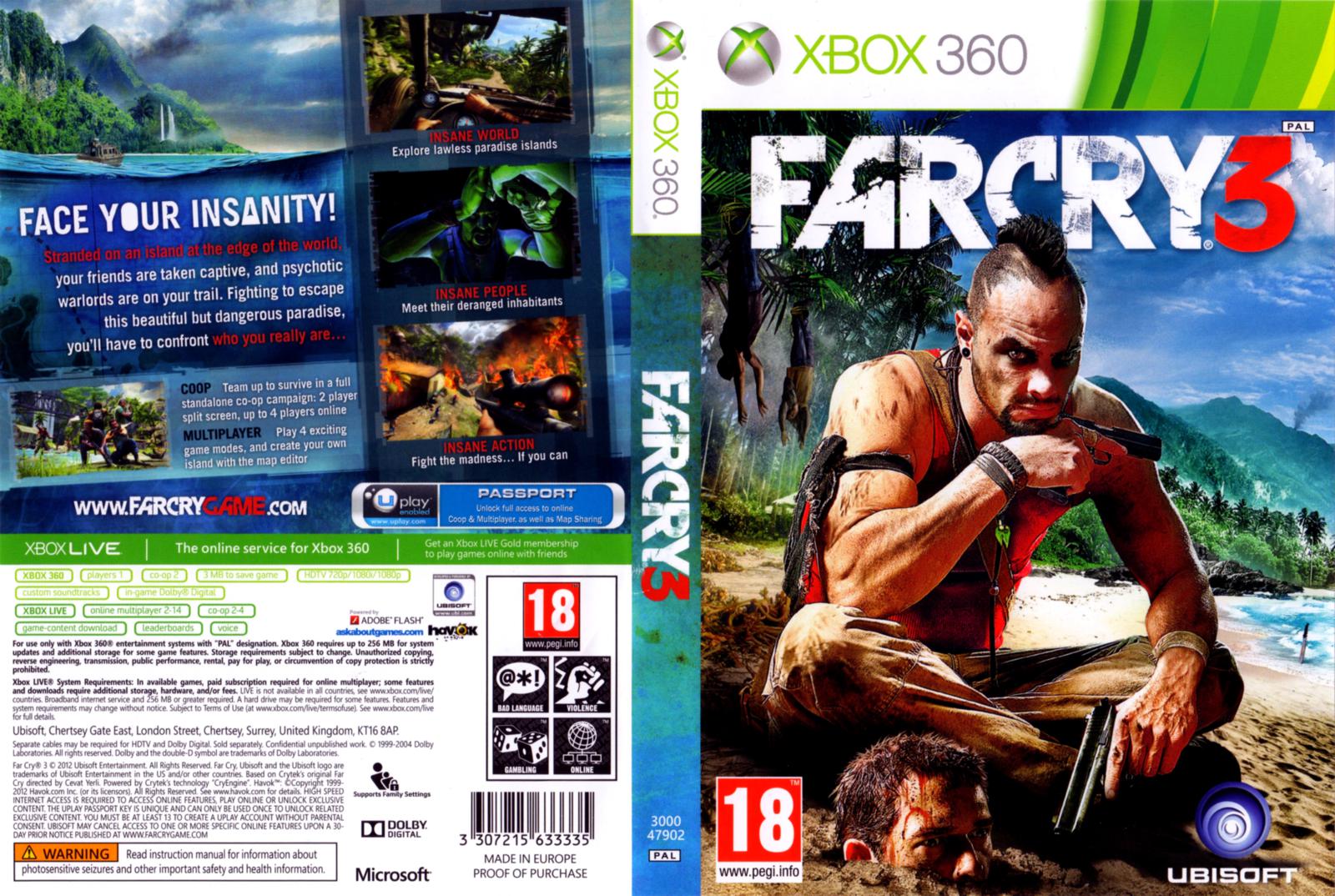 Far Cry 3 [Xbox 360, английская версия]