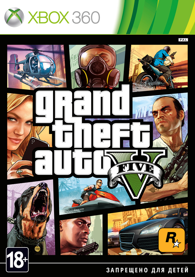Grand Theft Auto V [Xbox 360, русские субтитры]