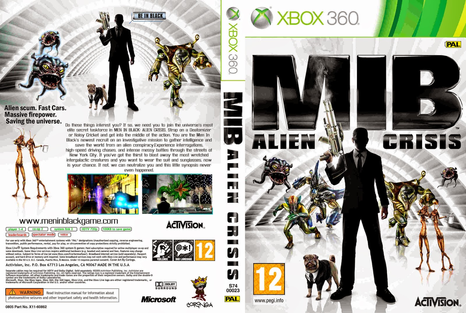 Men in Black: Alien Crisis [Xbox 360, английская версия]