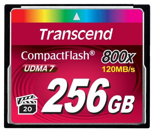 CF  Transcend 256GB  (800x)