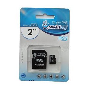 MicroSD  2GB  Smart Buy + SD адаптер