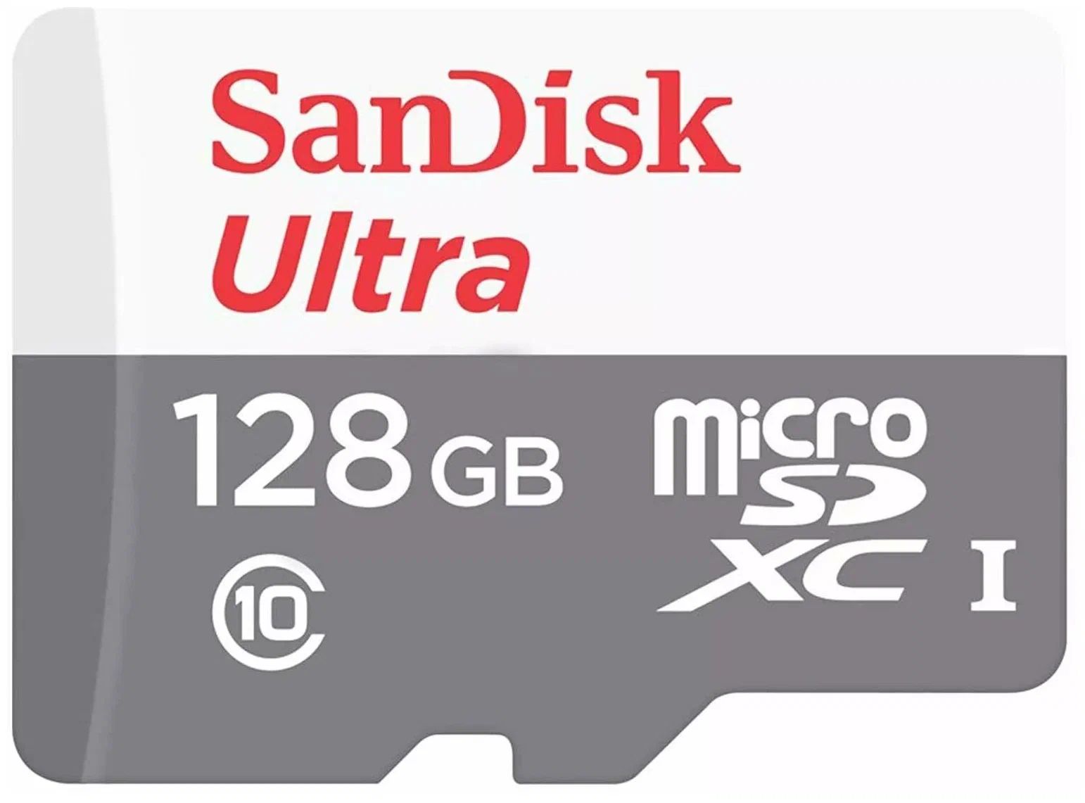 MicroSD  128GB  SanDisk Class 10 Ultra UHS-I  (100 Mb/s) без адаптера