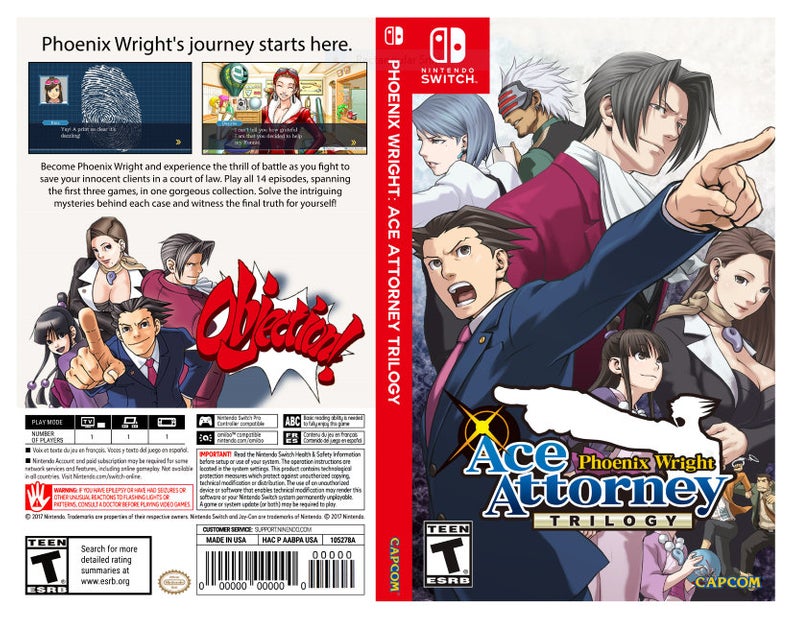 Phoenix Wright: Ace Attorney Trilogy [Nintendo Switch, английская версия]