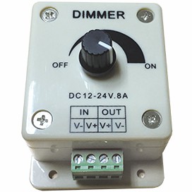 Ecola LED strip Dimmer 8A 96W 12V с винтовыми клеммами и ручкой для управления (1/100)