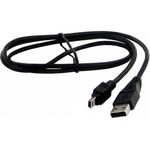 Кабель USB 2.0 A-->mini-B 5P (1м) черный, Telecom<TC6911BK-1.0M> (1/250)