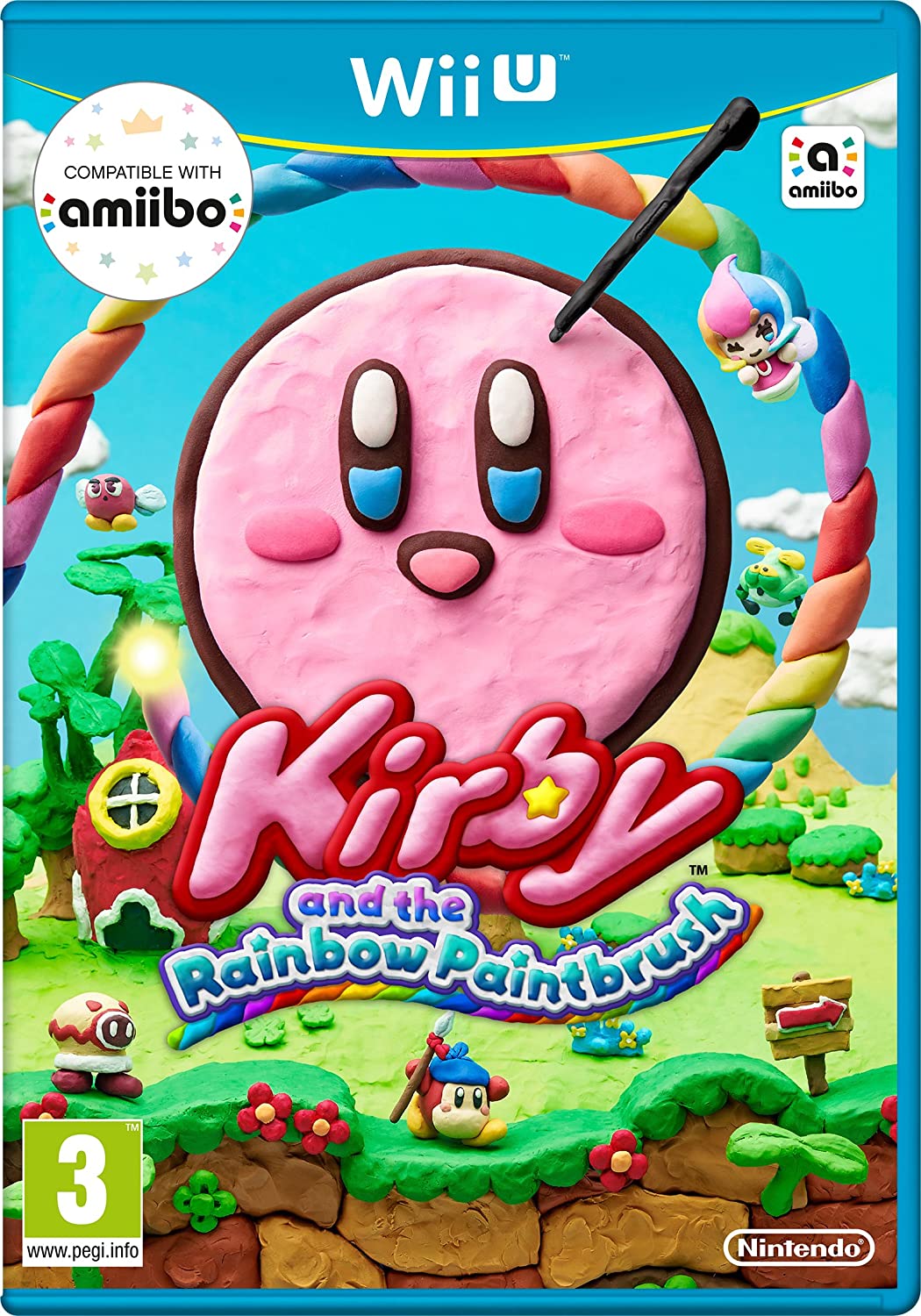 Kirby and the Rainbow Painbrush [Wii U, английская версия]