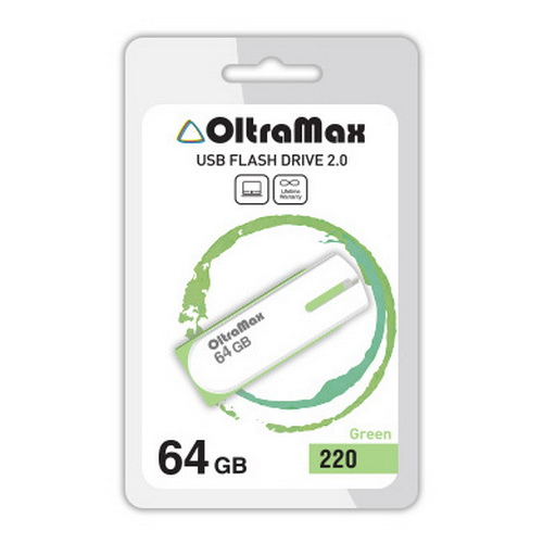 USB  64GB  OltraMax  220  зелёный