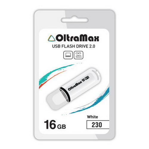 USB  16GB  OltraMax  230  белый