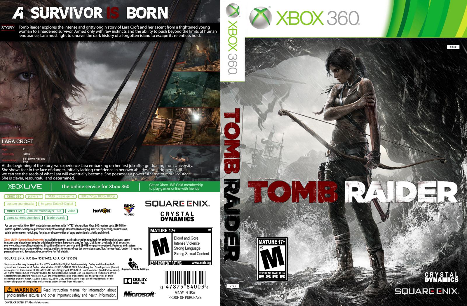 Tomb Raider [Xbox 360, английская версия]