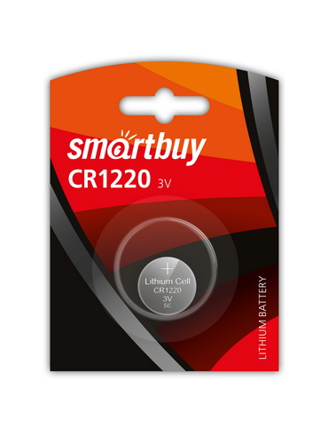 Элемент питания SMARTBUY CR 1220 BL1 (12/72)