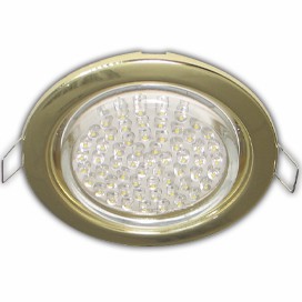 Светильник ECOLA GX53 H4 Downlight встраиваемый без рефлектора золото 38x106 ЦЕНА ЗА УПАКОВКУ!!(10шт