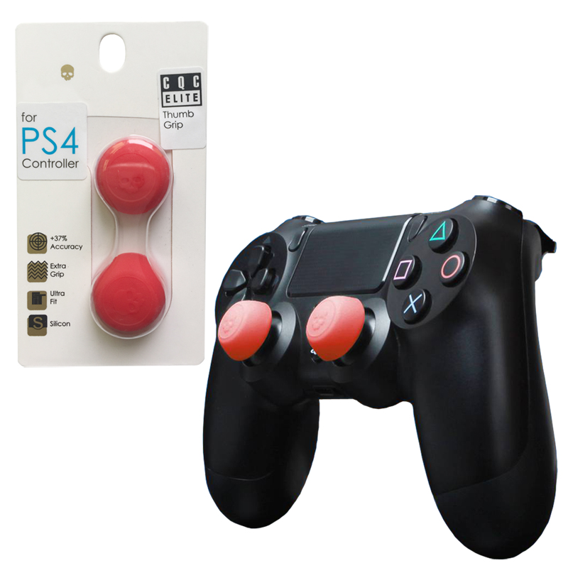 Насадка PS4 for Stick Skull&co CQC Elite Thumb Grip  Φ19.5*9.7mm Red
