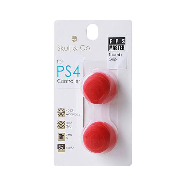 Насадка PS4 for Stick Skull&co FPS Master Thumb Grip  Φ19.5*13.7mm Red