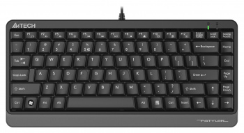 Клавиатура проводная A4TECH Fstyler FKS11 USB, черный/серый (1/20)