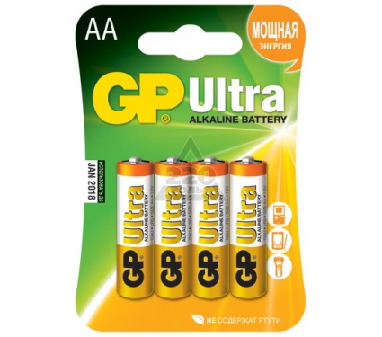 Элемент питания GP ULTRA G-TECH LR6  (4 бл)   (4/40/160)