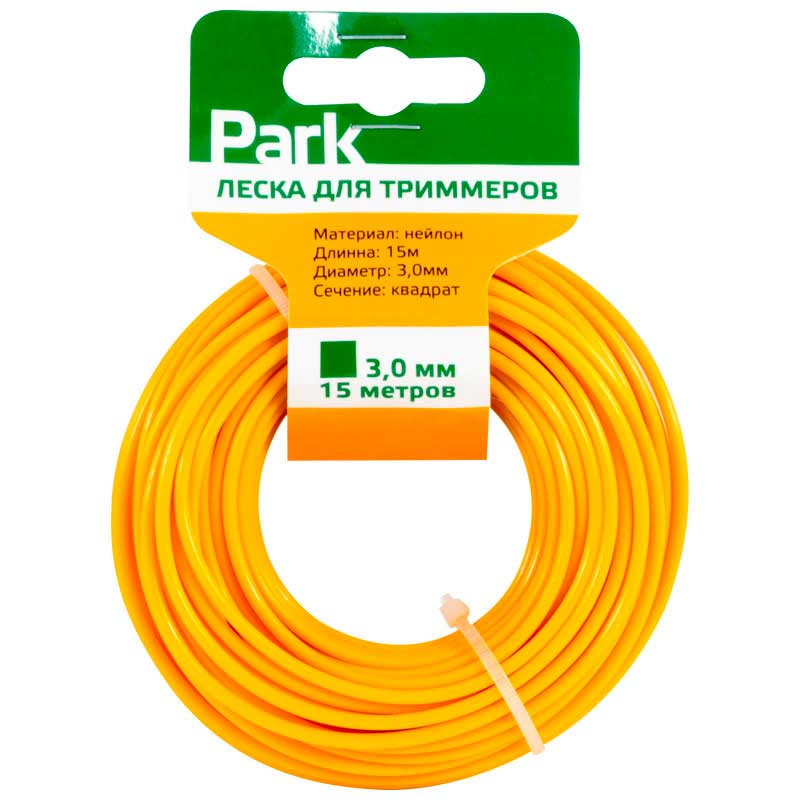 Леска  для триммеров Park 3,0мм, 15м, квадрат (1/35)