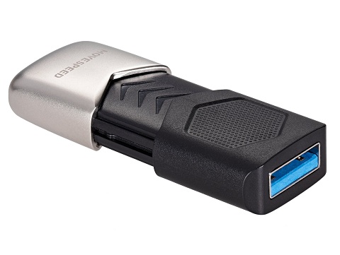 USB 3.0  64GB  Move Speed  YSUKS  чёрный/серебро  металл