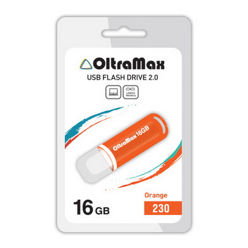 USB  16GB  OltraMax  230  оранжевый