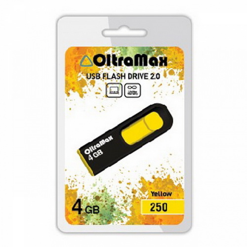 USB  64GB  OltraMax  250  жёлтый