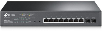 Коммутатор TP-LINK TL-SG2210MP 8G, порт 2/SFP, 8PoE+ 150W управляемый (1/8)