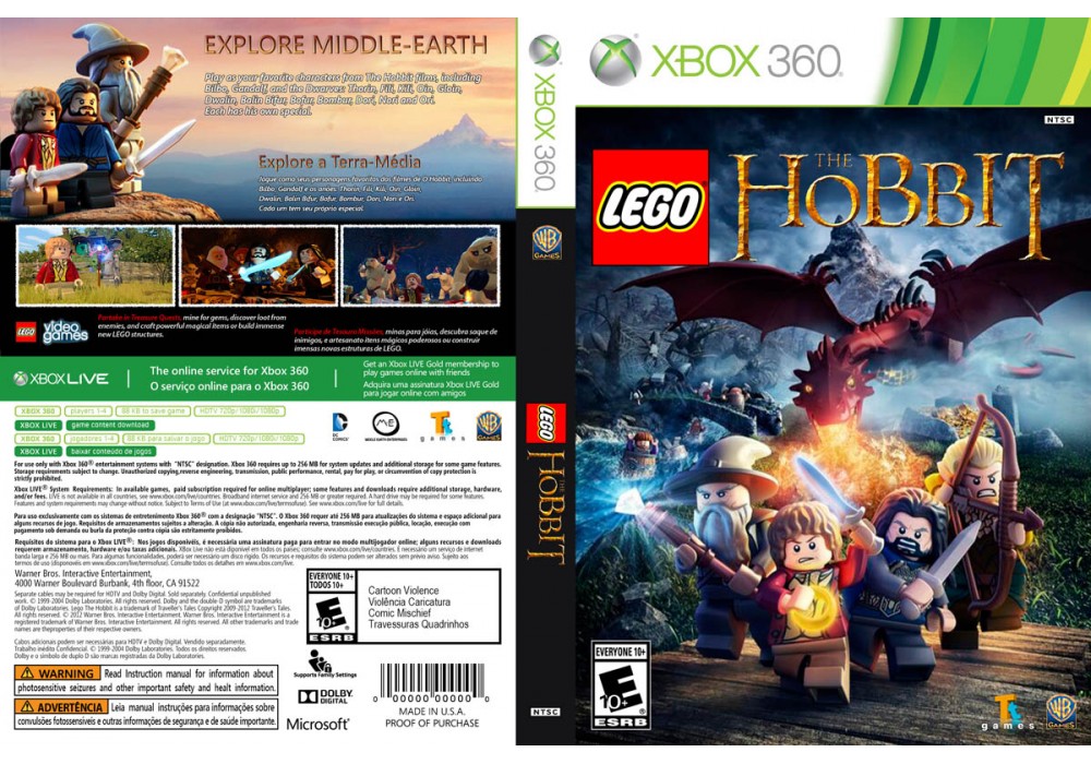 LEGO The Hobbit [Xbox 360, русские субтитры]