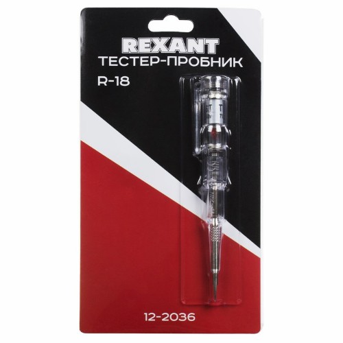 Тестер-пробник напряжения, световая индикация R-18 REXANT (10/250)