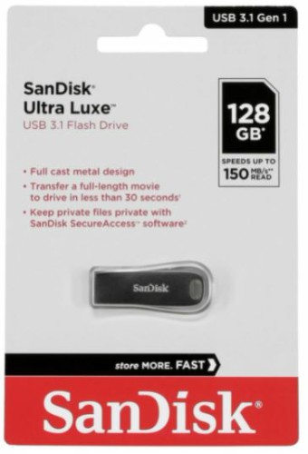 USB 3.1  128GB  SanDisk  Ultra Luxe  металл