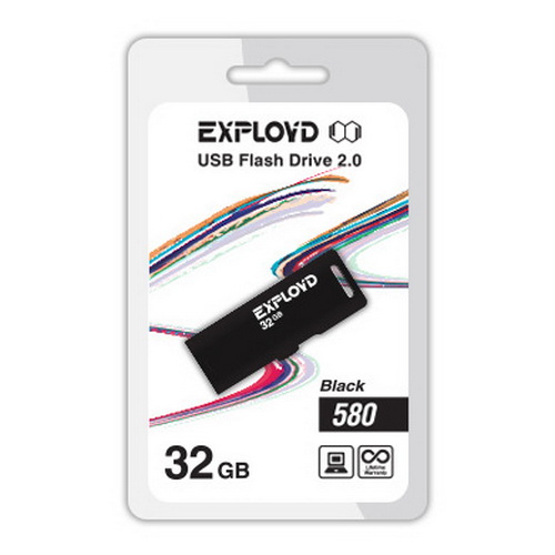 USB  32GB  Exployd  580  чёрный