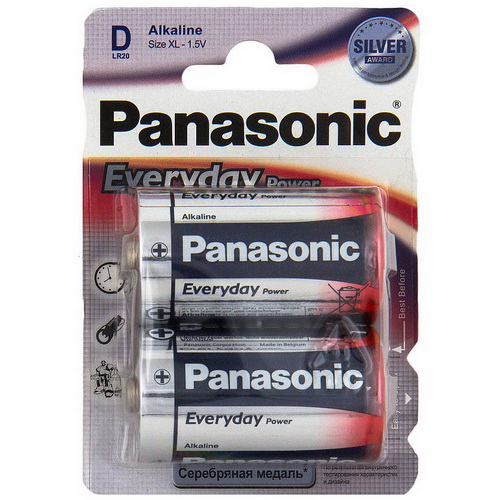 Элемент питания PANASONIC  LR20 Everyday Power  (2 бл)   (24/120)