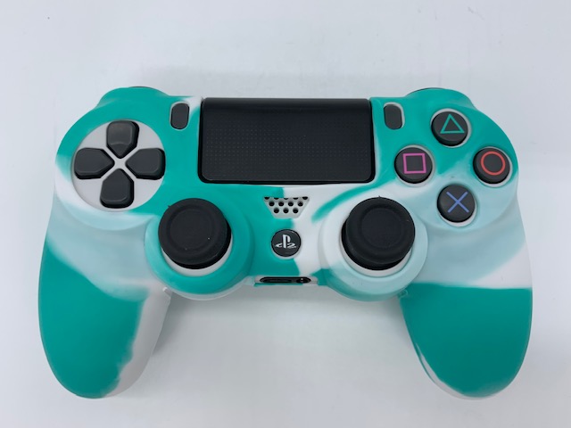 Чехол защитный PS 4 Silicon Case for Controller Camouflage Liime Green/White