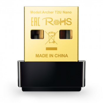 Wi-Fi адаптер TP-LINK Archer T2U NANO USB 2.0 (ант.внутр.) 1ант. (1/60)