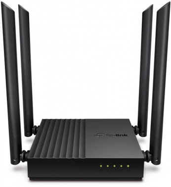 Роутер TP-LINK Archer C64 AC1200 10/100/1000BASE-TX черный (1/10)